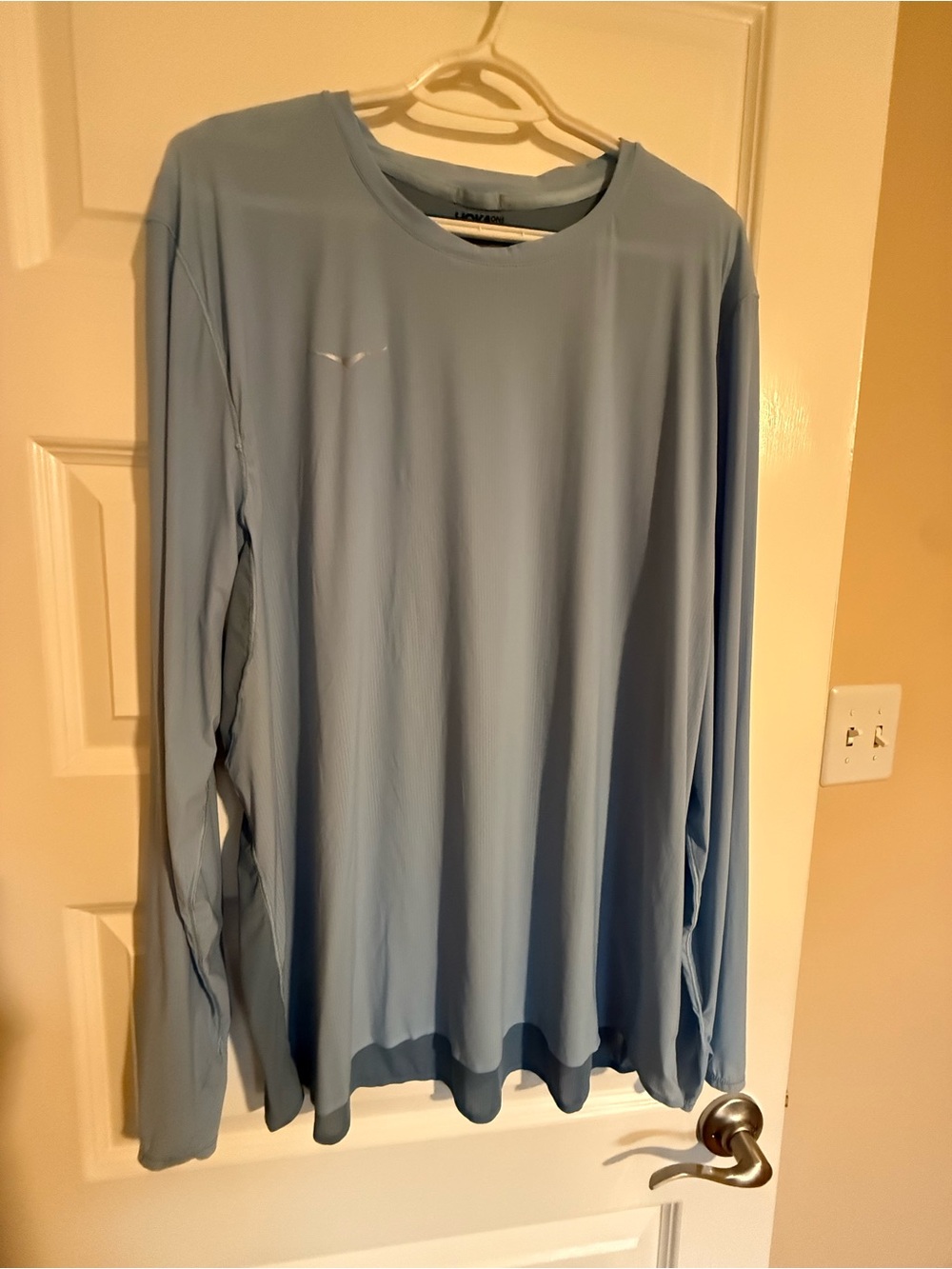 Light Blue Long Sleeve Men's Performance Shirt